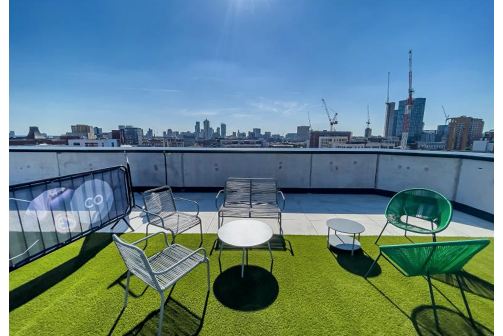 Apartments to Rent by Northern Group at One Silk Street, Manchester, M4, roof top terrace
