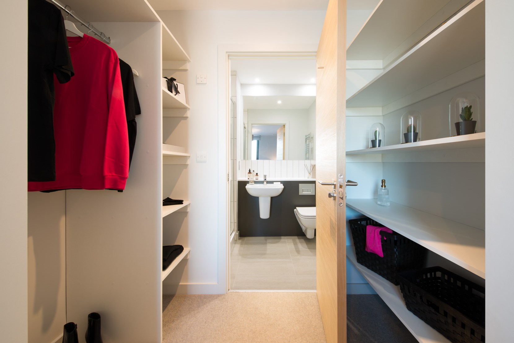 Apartments to Rent by JLL at Duet, Salford, M50, dressing room