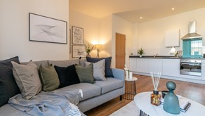 Apartments to Rent by Allsop at The Keel, Liverpool, L3, living kitchen area