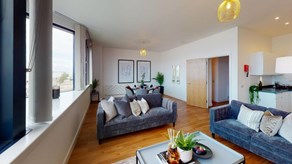 Apartments to Rent by Allsop at The Keel, Liverpool, L3, living area