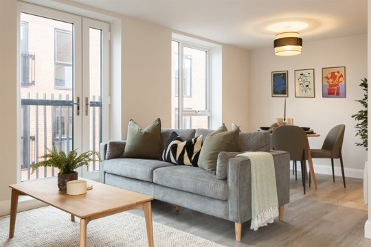 Apartments and Houses to Rent by Casa at Moda at Casa, Abbey Court, Leeds, LS5, living dining area