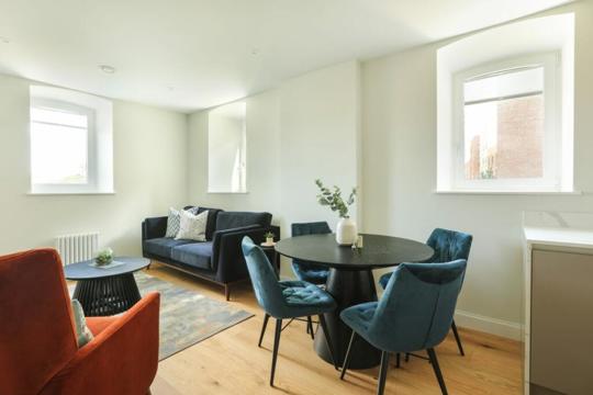 Houses and Apartments to Rent by JLL at Sugar House Island, Newham, E15, living dining area