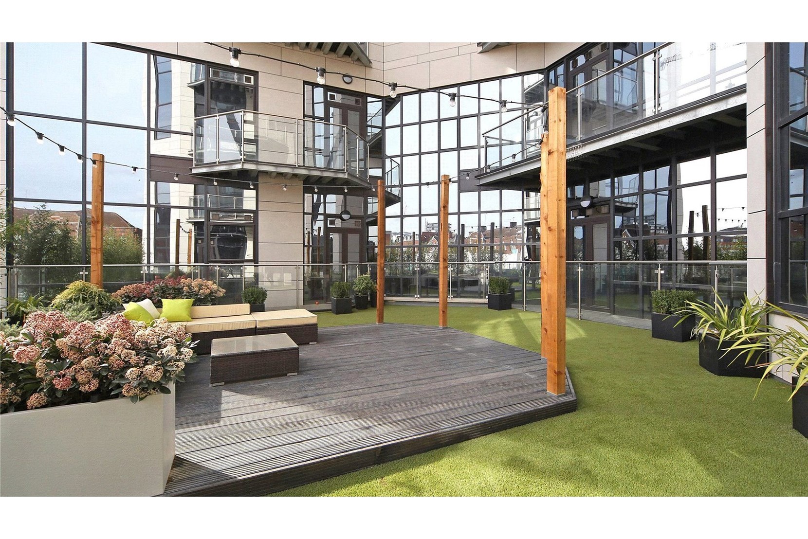 Apartments to Rent by JLL at The Hub, Harrow, HA1, communal gardens
