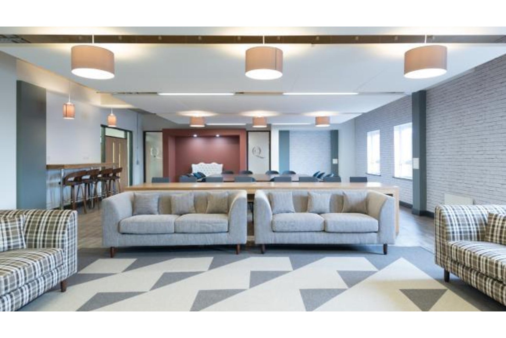 Apartments to Rent by JLL at The Court, Leeds, LS3, communal lounge area