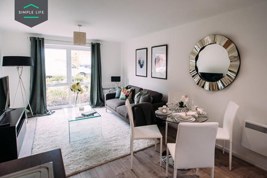 Apartments to Rent by Simple Life, The Alder, 2 bedroom apartment, living dining area