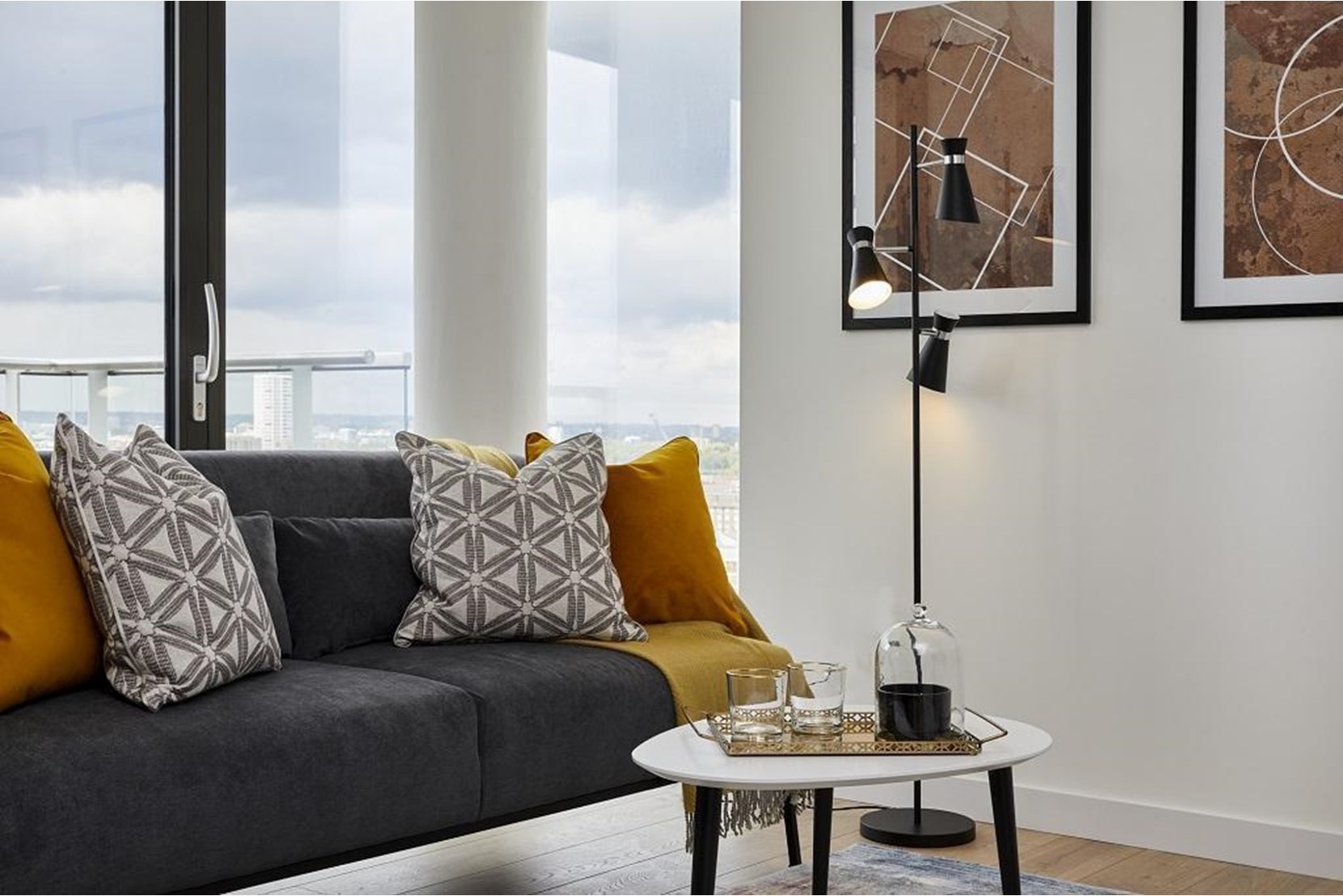 Apartments to Rent by Savills at The Highline, Tower Hamlets, E14, living area