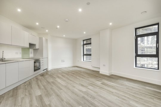 Apartments to Rent by Medway Development Company in Pioneer Wharf at Waterfront, Chatham, ME4, living kitchen dining area