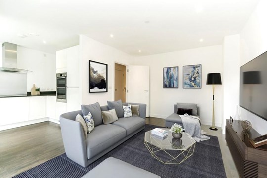 Apartments to Rent by JLL at The Horizon, Lewisham, SE10, living area