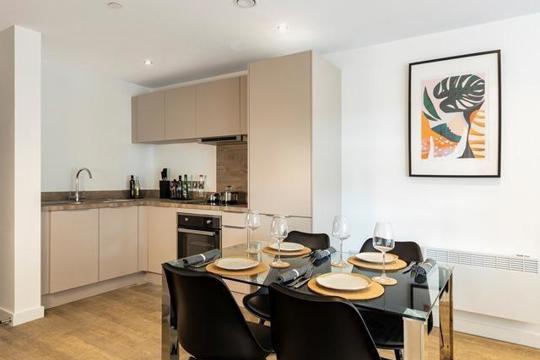Apartments to Rent by Savills at Allegro, Birmingham, West Midlands, B4, kitchen dining area