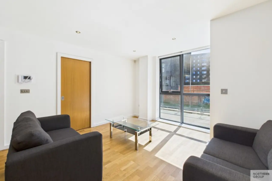 Apartments to Rent by Northern Group at Flint Glass Wharf, Manchester, M4, living area