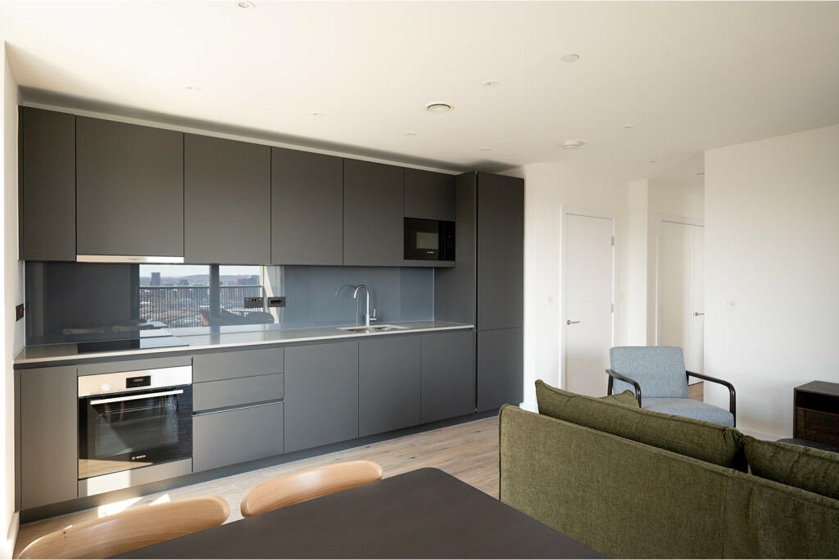 Apartment Way Of Live Riverstone Heights Tower Hamlets London Kitchen Living Dining Area 1