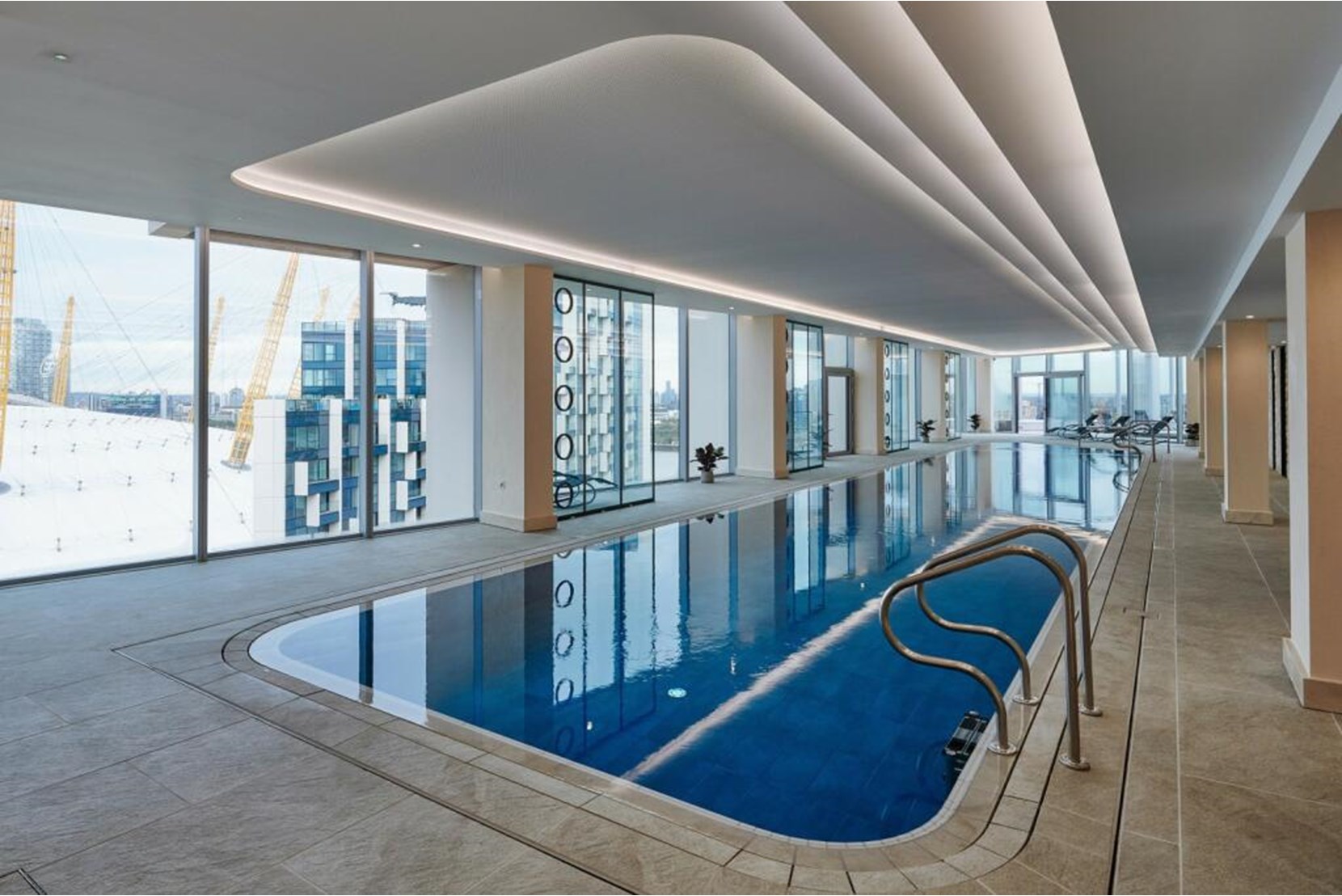 Apartments to Rent by Greenwich Peninsula at Upper Riverside, Greenwich, SE10, swimming pool