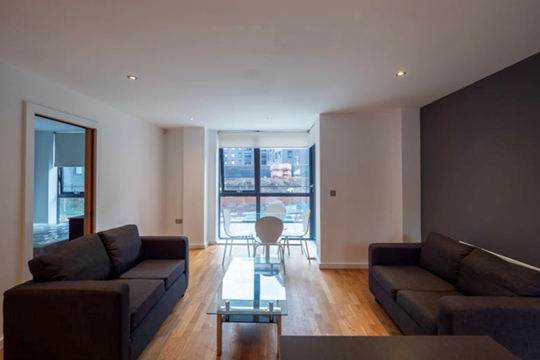 Apartments to Rent by Northern Group at Flint Glass Wharf, Manchester, M4, living area
