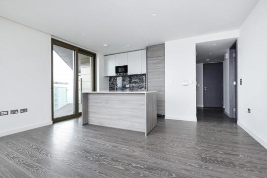 Apartments to Rent by Greenwich Peninsula at The Lighterman, Greenwich, SE10, living kitchen dining area