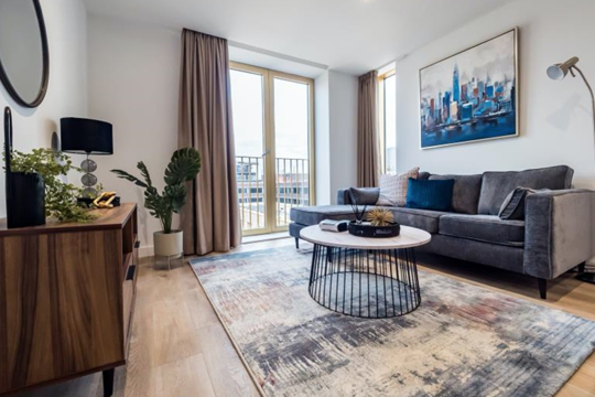 Apartments to Rent by Northern Group at The Quarters, Manchester, M1, living area