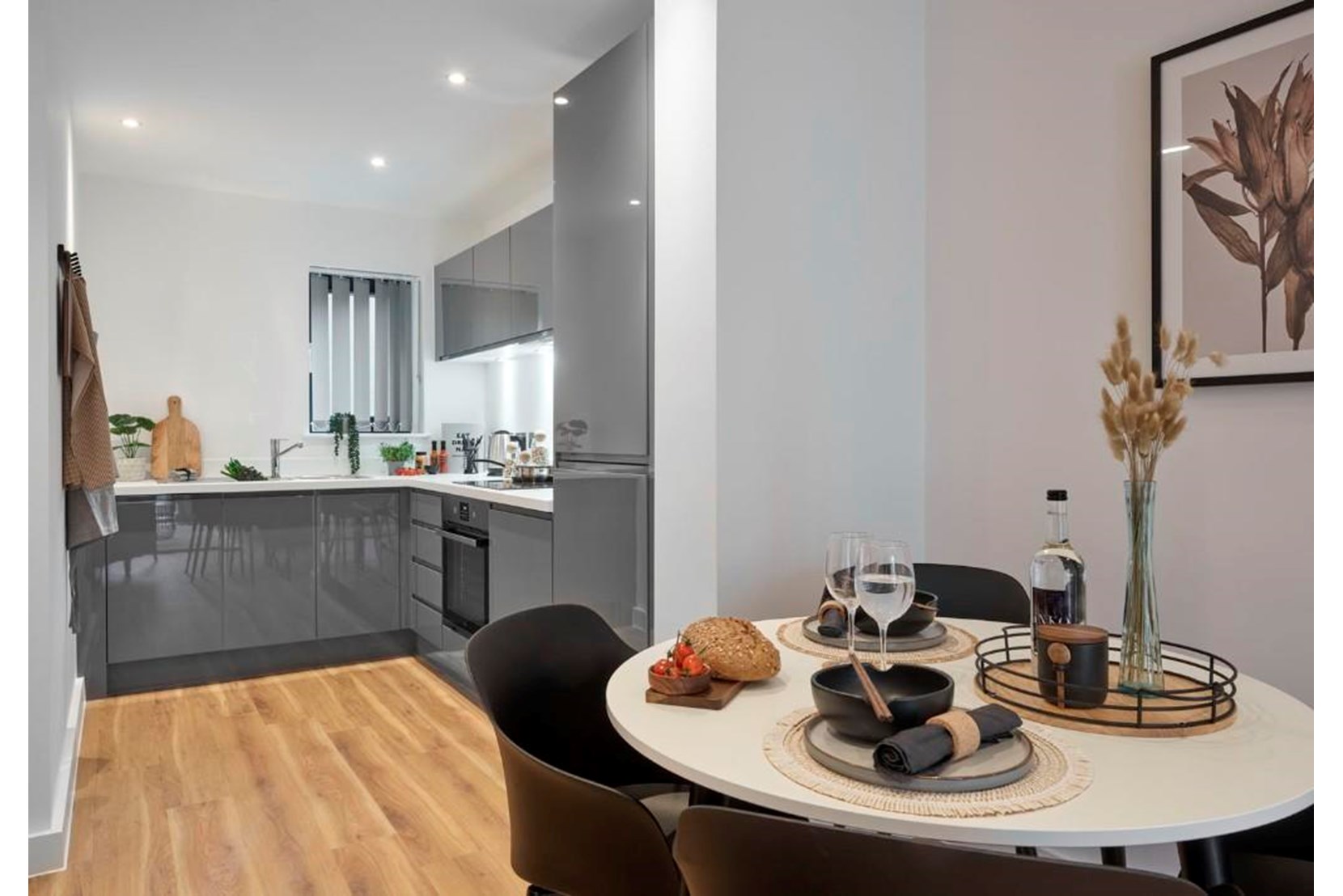 Apartments to Rent by Savills at The Picture House, Redbridge, IG1, dining kitchen area