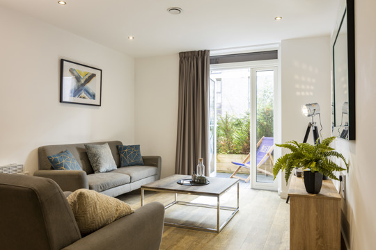 Apartments to Rent by Savills at Allegro, Birmingham, West Midlands, B4, living area