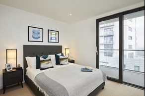 Apartments to Rent by Savills at The Highline, Tower Hamlets, E14, bedroom