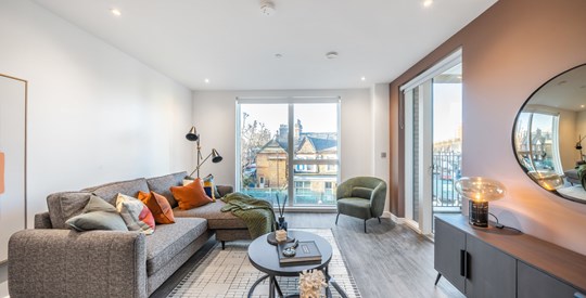 Apartments to Rent by Folio at Marson Place, Southwark, SE17, living area