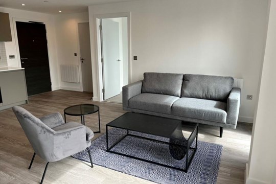 Apartments to Rent by JLL at Landrow Place, Birmingham, B3, living area