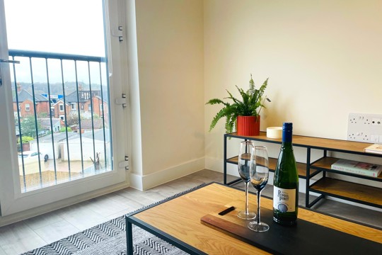 Apartments to Rent by Una Living in Hunslet House, Corby, NN17, living area