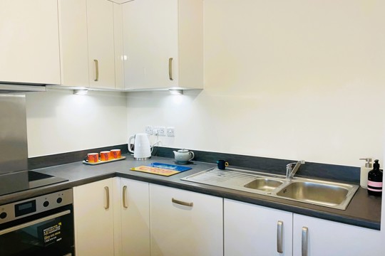 Apartments to Rent by Una Living in Hunslet House, Corby, NN17, kitchen