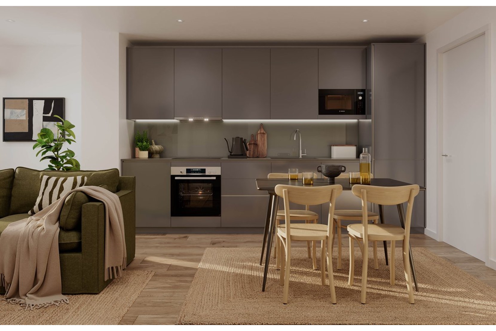 Apartments to Rent by Way of Life in Riverstone Heights, Bromley-by-Bow, E3, kitchen dining area