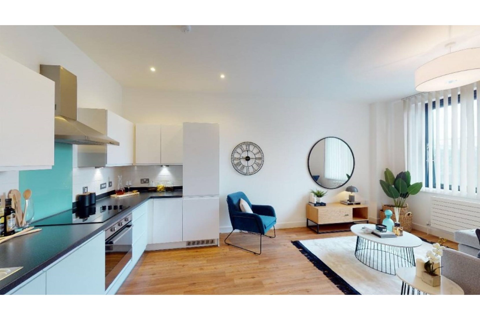 Apartments to Rent by Allsop at The Keel, Liverpool, L3, kitchen living area