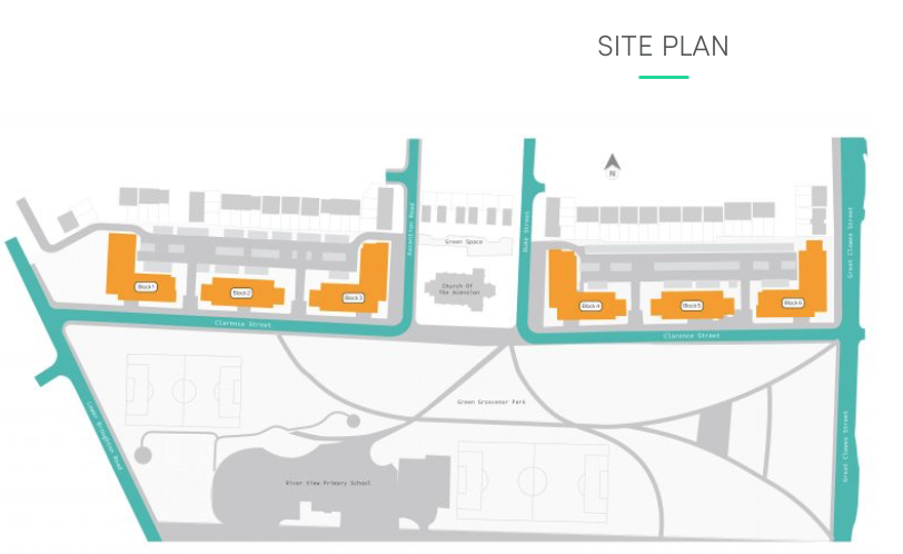 Apartments to Rent by Simple Life in Empyrean, Salford, M7, site plan