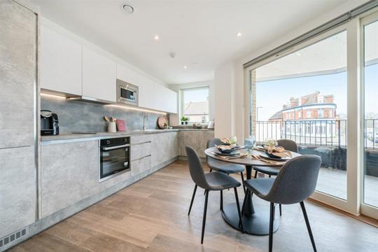 Apartments to Rent by Simple Life London in Elements, Enfield, EN3, The Stone kitchen dining area