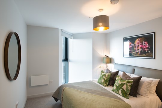 Apartments to Rent by JLL at Duet, Salford, M50, bedroom