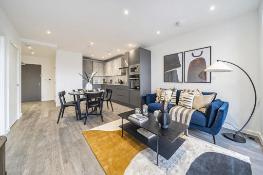 Apartments to Rent by Simple Life London in Clapham Park, Clapham, SW4, living kitchen dining area
