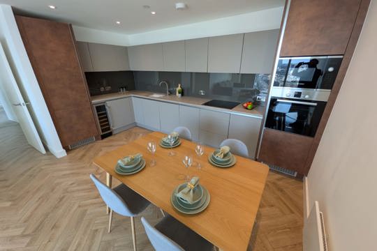 Apartments to Rent by Una in Anaconda Cut, Greater Manchester, M3, kitchen dining area