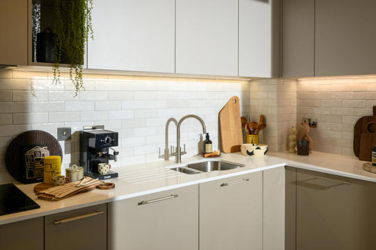 Apartments to Rent by Berkeley Living in Foundry Yard, Wood Green, Haringey, N8, kitchen