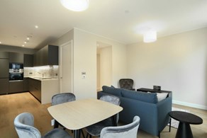 Houses and Apartments to Rent by JLL at Sugar House Island, Newham, E15, living kitchen dining area