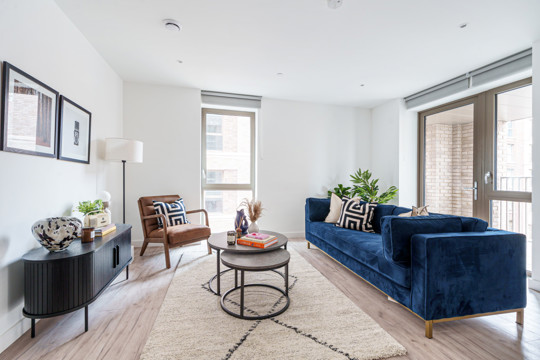 Apartments to Rent by Simple Life London in Anchor's Point, Royal Albert Dock, Newham, E16, living area
