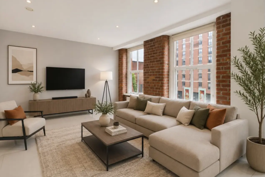 Apartments to Rent by Northern Group at Ice Plant, Manchester, M4, living area