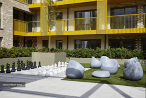 Apartments to Rent by Savills at The Forge, Newham, E6, communal terrace area