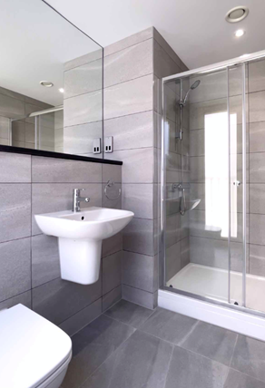 Apartments to Rent by Northern Group at The Quarters, Manchester, M1, bathroom