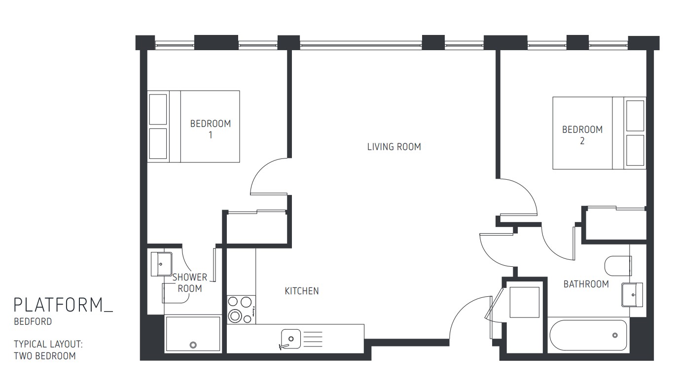 New 2 bedroom Apartment to rent in Bedford, Bedfordshire Ref36601