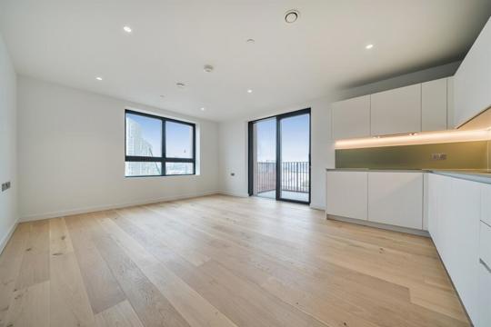 Apartments to Rent by Greenwich Peninsula at Peninsula Gardens, Greenwich, SE10, living kitchen dining area