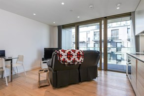 Apartments to Rent by Greenwich Peninsula at The Lighterman, Greenwich, SE10, living kitchen dining area