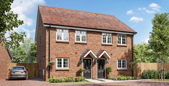 Homes to Rent by Allsop at Spinning Fields, Braintree, Essex, CM7, Eri house type CGI