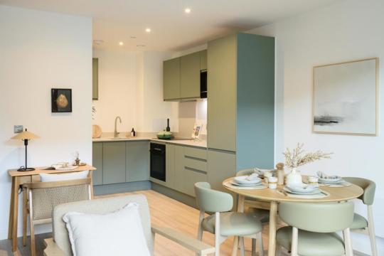 Apartments to Rent by Savills at Arbour, Milton Keynes, MK9, kitchen dining area