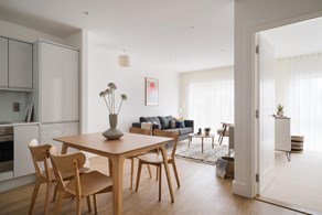 Apartments and houses to Rent by Heimstanden at Soho Wharf, Birmingham, B18, kitchen dining living area