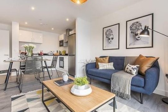 Apartments to Rent by Savills at The Cargo, Liverpool, L1, living kitchen dining area