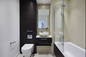 Apartments to Rent by Savills at The Highline, Tower Hamlets, E14, bathroom