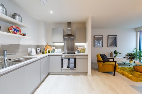Apartment-Allsop-The-Trilogy-Manchester-interior-kitchen-living-area