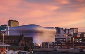 Apartments to Rent by Touchstone Resi in The Forum, Birmingham, B5, panoramic city skyline