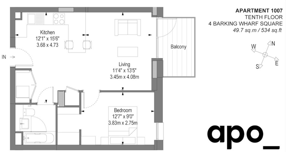 New 1 bedroom Apartment to rent in Barking, Greater London Ref49524
